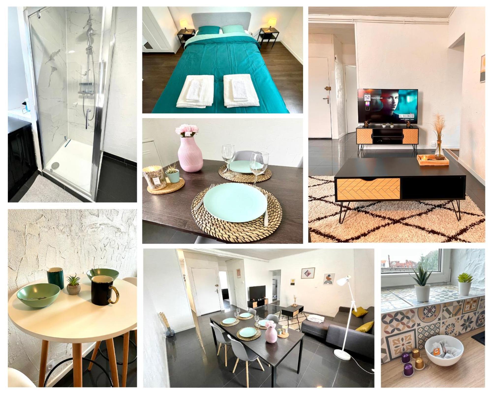 Appartement Duplex 90M2 - 3 Chambres - 뮐루즈 외부 사진